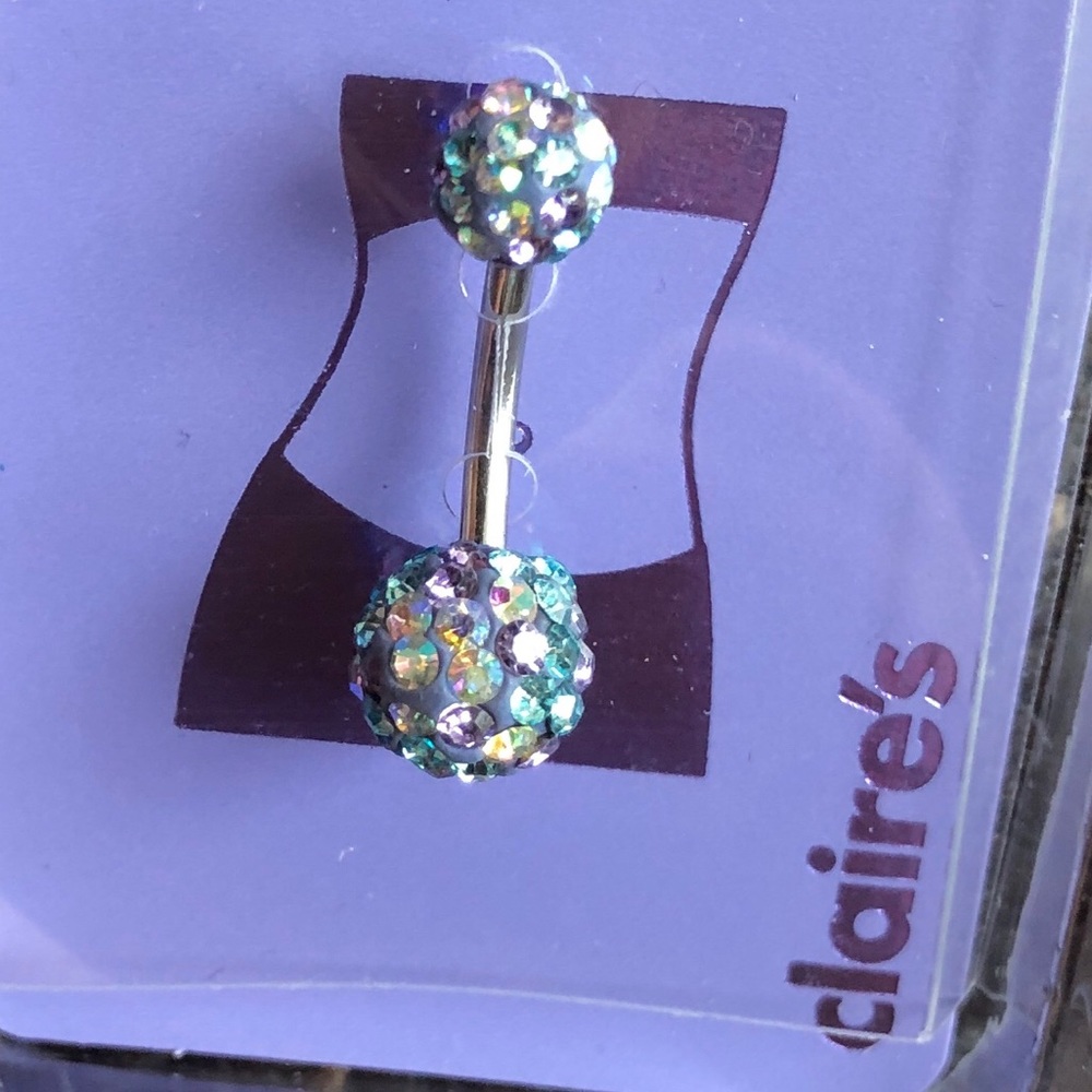 NWT Claire’s Gorgeous Crystal Studded BellyRing 💎